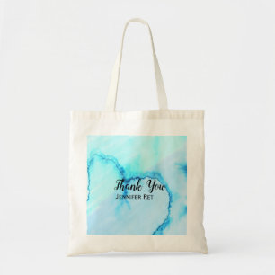 Bolsa Tote simples agradecimentos minimalistas em caligrafia