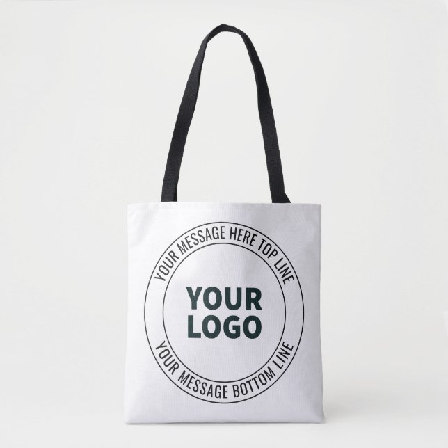 Bolsa Tote Simples de substituir com seu logotipo ou imagem (Frente)