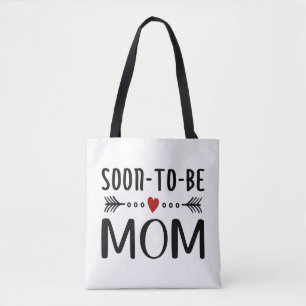 Bolsa Tote Simples Dia de as mães de mamãe em breve  Saco de 