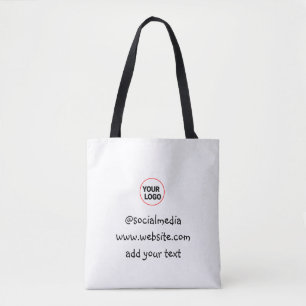 Bolsa Tote simples e minimamente personalizado adicione o end
