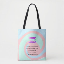 Bolsa Tote simples e mínimo adicione seu logotipo/design aqui