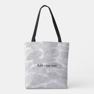 Bolsa Tote simples e mínimo adicione seu nome Bridesmaid casa