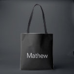 Bolsa Tote simples letra inicial monograma adicione seu nome<br><div class="desc">design</div>