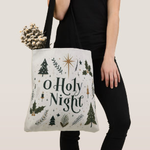Bolsa Tote Simples Natal O Santa Noite