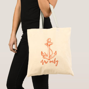 Bolsa Tote Simples Náutico Fofo Moderno Minimalista