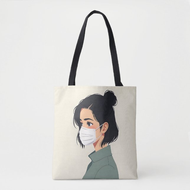 Bolsa Tote Simples para o Dia a Dia – Reutilizável (Frente)