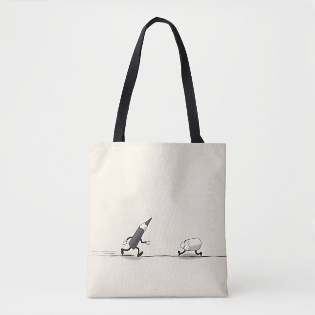 Bolsa Tote Simples para o Dia a Dia – Reutilizável (Frente)