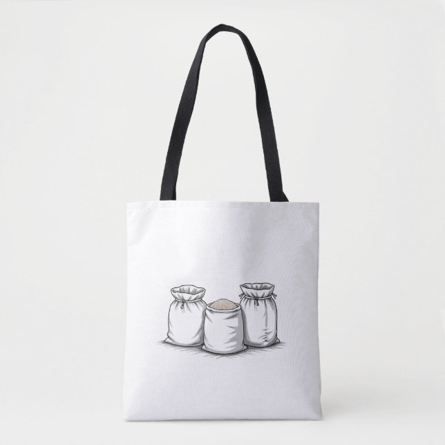 Bolsa Tote Simples para o Dia a Dia – Reutilizável (Frente)