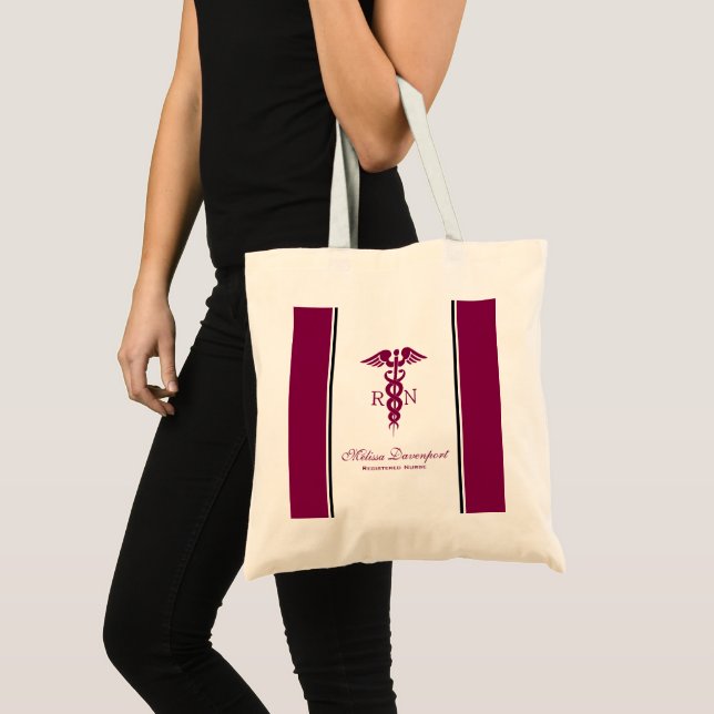 Bolsa Tote Simples Símbolo Médico da Enfermeira Vermelha (Frente (produto))