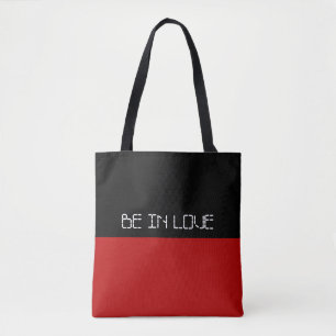 Bolsa Tote Simplesmente cores VERMELHO e seu texto