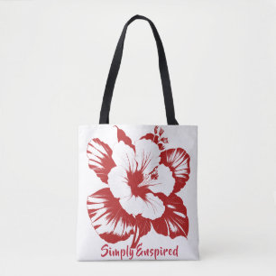 Bolsa Tote Simplesmente Hibiscus Enspired Personalize Reutili