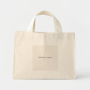 Bolsa Tote Simplificar para Ampliar – Citação Mini