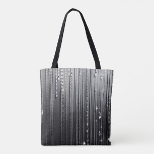 Bolsa Tote Simply Enspired Preto Brilhante Reutilizável