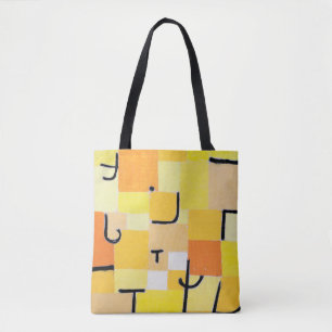 Bolsa Tote Sinais em amarelo, Paul Klee
