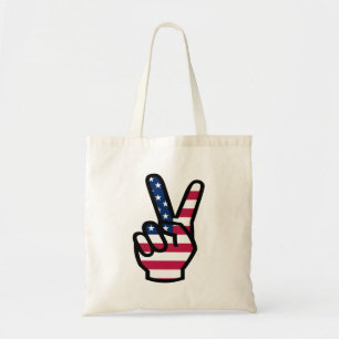 Bolsa Tote Sinal da vitória dos E.U.