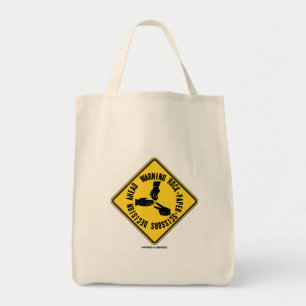 Bolsa Tote Sinal de advertência da decisão das