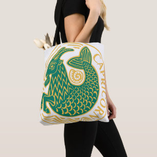 Bolsa Tote Sinal de Capricórnio do Zodíaco num