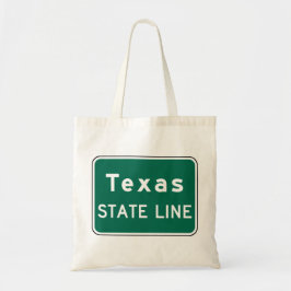 Bolsa Tote Sinal de Estrada do Texas State Line