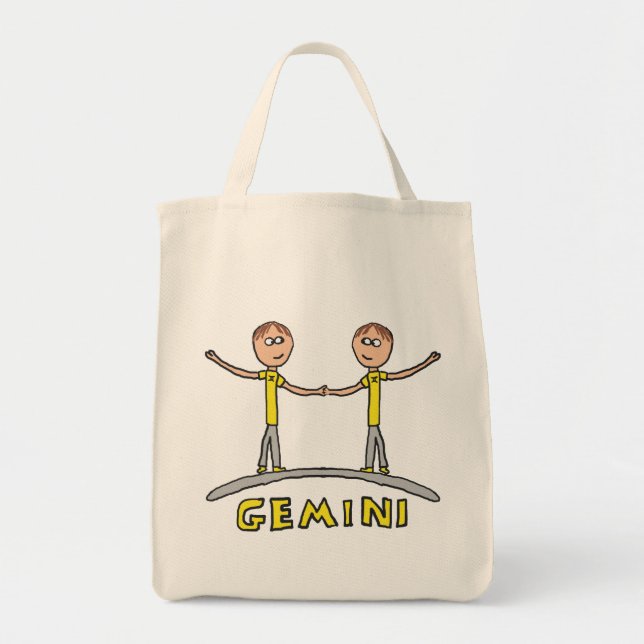 Bolsa Tote Sinal de estrela Gemini (Frente)