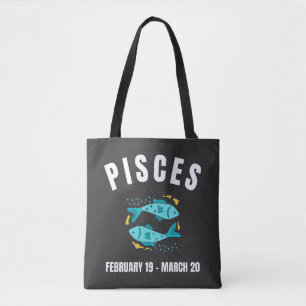 Bolsa Tote sinal de estrela peixes