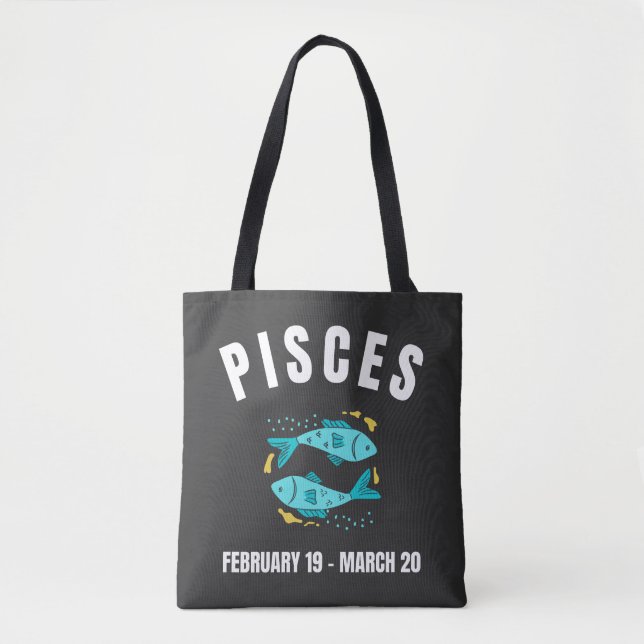 Bolsa Tote sinal de estrela peixes (Frente)