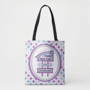 Bolsa Tote Sinal de Feliz ano novo Retroativo - Comemorar a M
