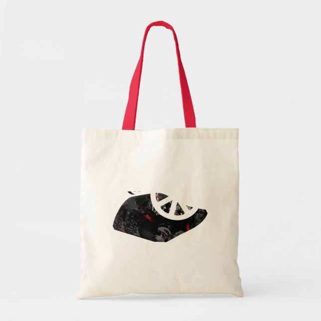 Bolsa Tote Sinal de paz na moda de Singapore com mapa (Frente)