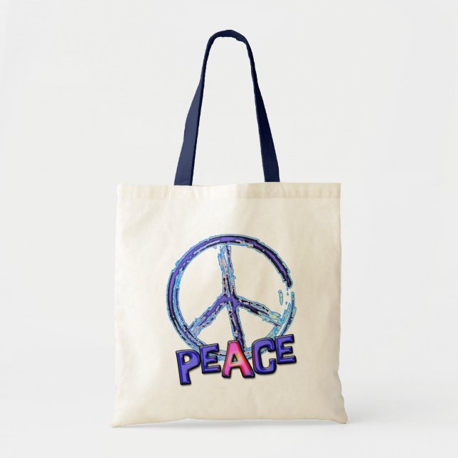 BOLSA TOTE SINAL DE PAZ RETRO (Frente)