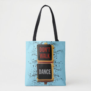 Bolsa Tote Sinal de tráfego da dança