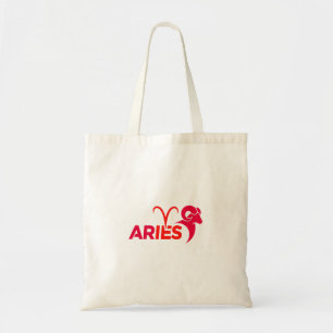 Bolsa Tote Sinal do Zodíaco Áries Minimalista Gráfico Astrolo