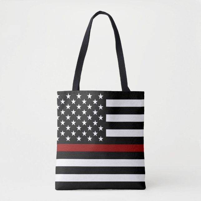 Bolsa Tote Sinalizador Americano Thin Red Line (Frente)