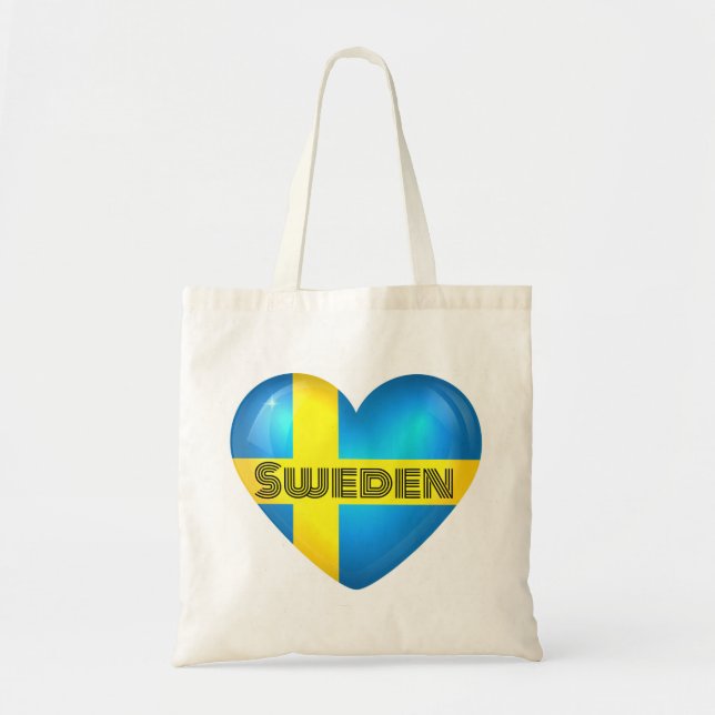 Bolsa Tote Sinalizador de Coração de suecia (Frente)