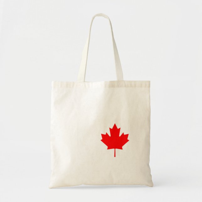 Bolsa Tote Sinalizador De Folha Vermelha Do Legal Canadá (Frente)
