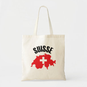 Bolsa Tote Sinalizador de Mapa de Suiça do Suisse