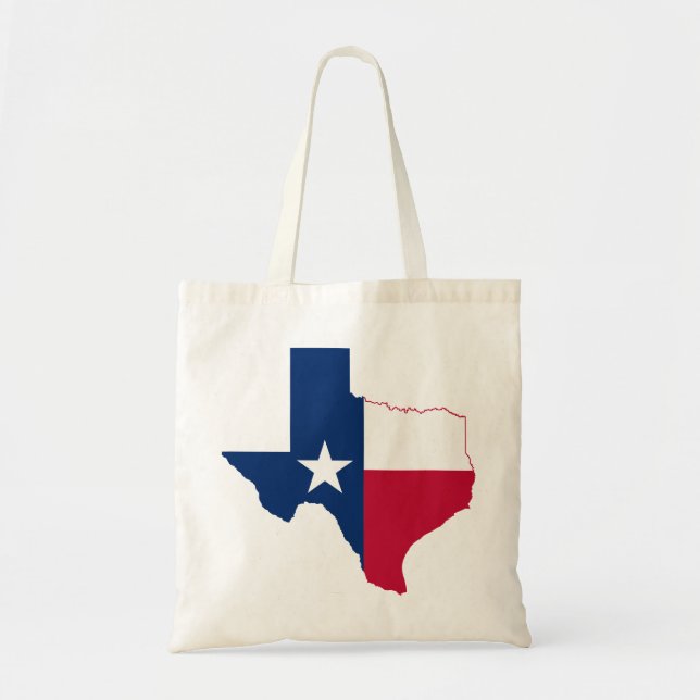 Bolsa Tote Sinalizador de mapa do Texas (Frente)