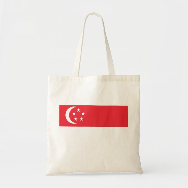 Bolsa Tote Sinalizador de Singapura (Frente)