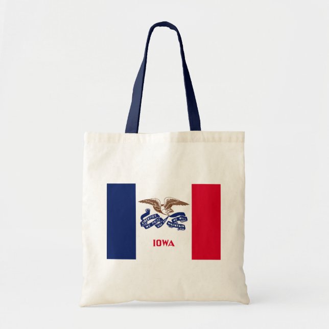 Bolsa Tote Sinalizador do Estado de Iowa (Frente)