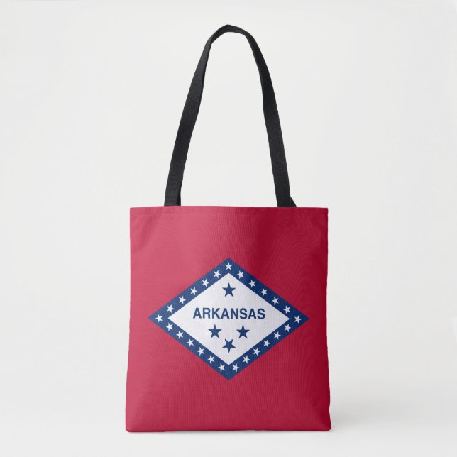 Bolsa Tote Sinalizador do Estado do Arkansas (Frente)
