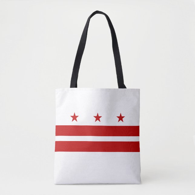 Bolsa Tote Sinalizador do Estado Washington DC (Frente)
