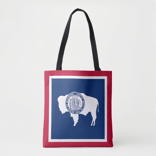 Bolsa Tote Sinalizador do Estado Wyoming (Frente)
