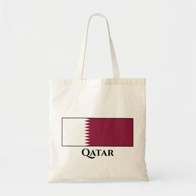 Bolsa Tote Sinalizador do Qatar (Frente)