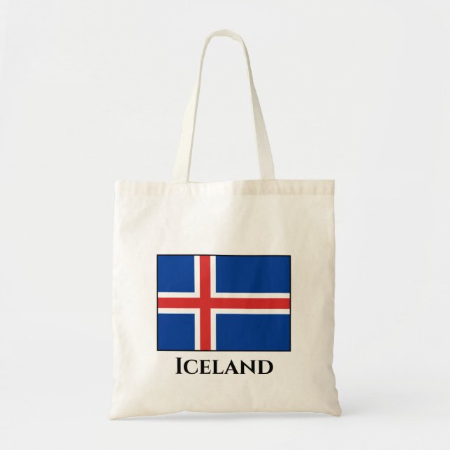 Bolsa Tote Sinalizador Islândia (islandês) (Frente)