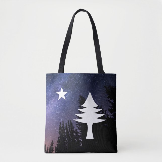 Bolsa Tote Sinalizador Maine 1901 - Edição Starry Night (Frente)