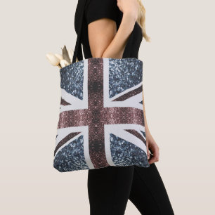 Bolsa Tote Sinalizador russo do Reino Unido brilha vermelhos