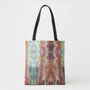 Bolsa Tote Sinfonia do caos - Paleta de Artista Abstrato Real