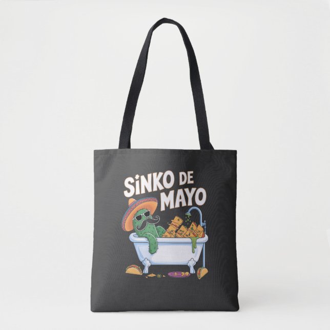 Bolsa Tote Sinko de Mayo Cinco De Mayo Cactus Funny (Frente)