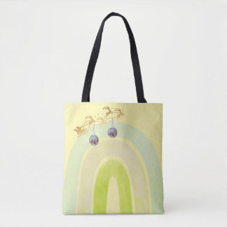 Bolsa Tote Sino de Natal Macio Simples Divertido Fofo