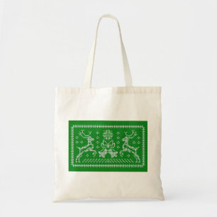 Bolsa Tote Sinos de jingles de suéter feio