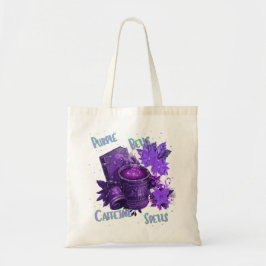 Bolsa Tote sinos roxos