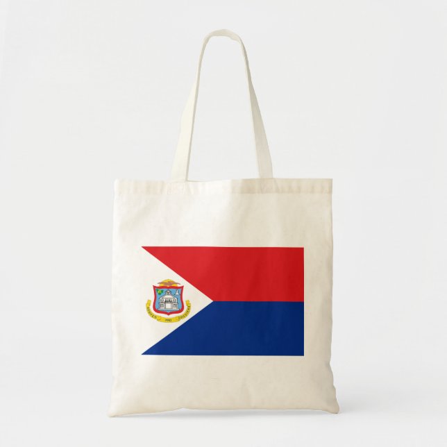 Bolsa Tote Sint Maarten flag (Frente)